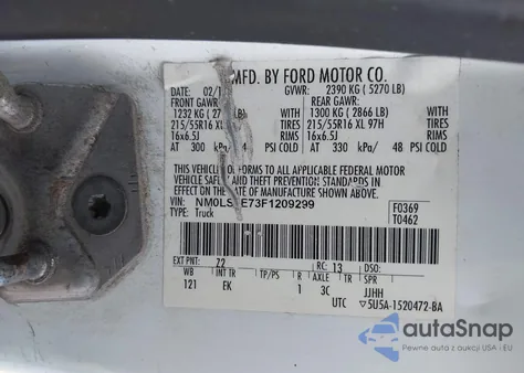 2015 Ford Transit Connect Xl from USA, damaged, VIN NM0LS7E73F1209299